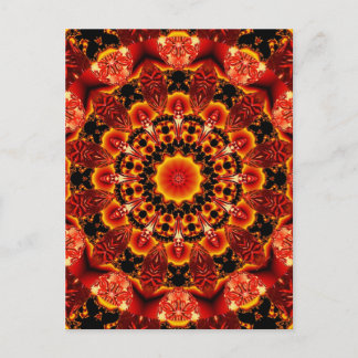 Firewalk, Abstracte Spirituele quest in Flames Briefkaart
