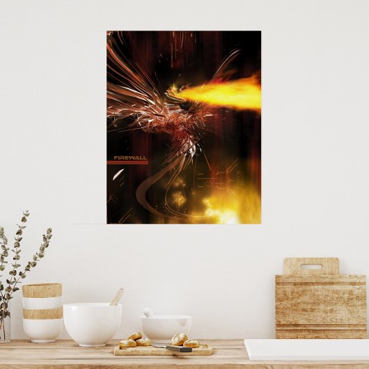 Firewall door Lightform Poster (Keuken)