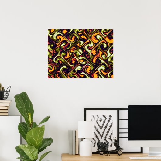 Firewall Fractal Poster (Thuiskantoor)