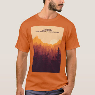 Firewatch Minimalistische Quote Actieve vrienden T-shirt