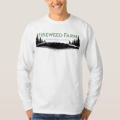 Fireweed Boerderij Mannen T-shirt met lange mouwen (Voorkant)