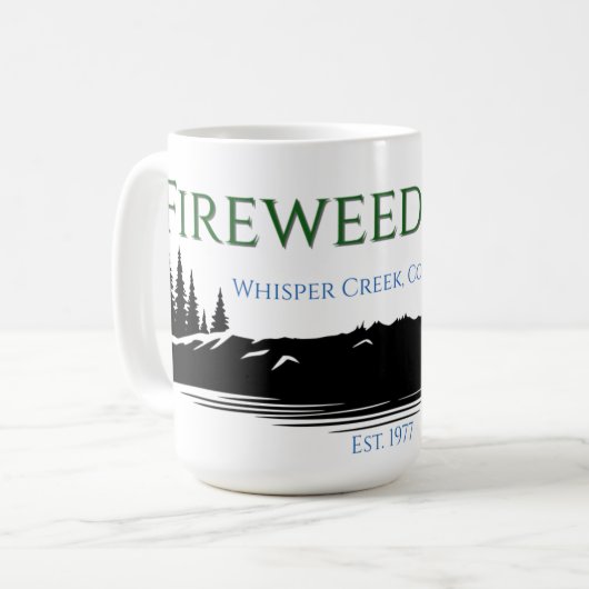 Fireweed Boerderij (Whisper Creek) mok (Voorkant links)