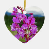 Fireweed Close-up; Yukon Territory, Canada Keramisch Ornament (Voorkant)