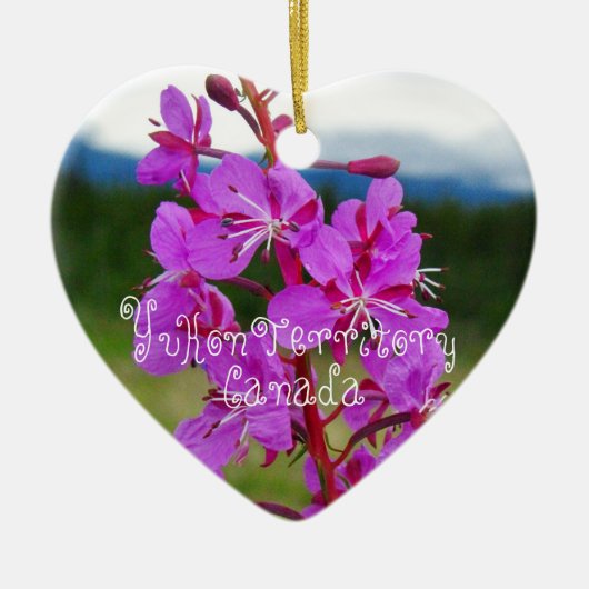 Fireweed Close-up; Yukon Territory, Canada Keramisch Ornament (Voorkant)