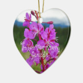 Fireweed Close-up; Yukon Territory, Canada Keramisch Ornament (Links)