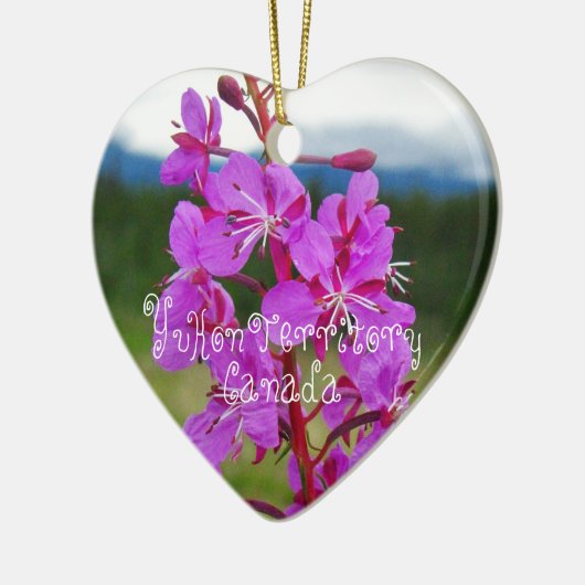 Fireweed Close-up; Yukon Territory, Canada Keramisch Ornament (Links)