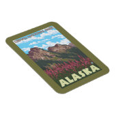 Fireweed & Mountains - Denali Nat'l Park, Magneet (Rechterzijde)