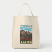 Fireweed & Mountains - Denali Nat'l Park, Tote Bag (Voorkant)