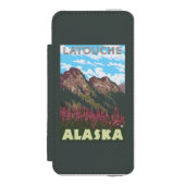 Fireweed & Mountains - Latouche, Alaska Incipio iPhone Portemonnee Hoesje (Voorkant Agenda)