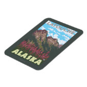 Fireweed & Mountains - Latouche, Alaska Magneet (Linkerzijde)