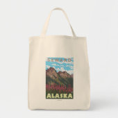 Fireweed & Mountains - Seward, Alaska Tote Bag (Voorkant)