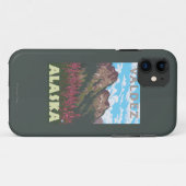 Fireweed & Mountains - Valdez, Alaska Case-Mate iPhone Case (Achterkant (horizontaal))