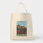 Fireweed & Mountains - Valdez, Alaska Tote Bag (Voorkant)