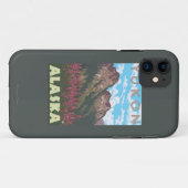 Fireweed & Mountains - Yukon, Alaska Case-Mate iPhone Case (Achterkant (horizontaal))