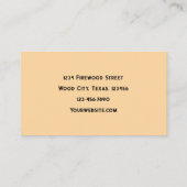 Firewood Cut Logs Visitekaartje (Achterkant)