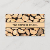 Firewood Cut Logs Visitekaartje (Voorkant)