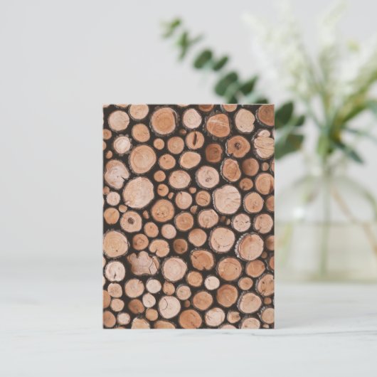 Firewood Logs      Briefkaart (Staand voorkant)