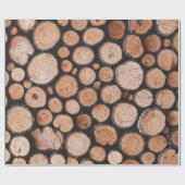 Firewood Logs Cadeaupapier (Vlak)