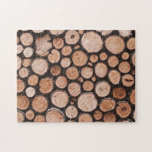 Firewood Logs Legpuzzel (Horizontaal)
