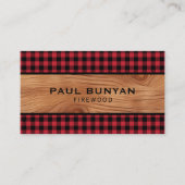 Firewood Lumberjack Tree Service Visitekaartje (Voorkant)
