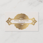 Firewood Lumberjack Tree Service Visitekaartje (Voorkant)