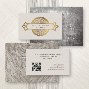 Firewood Lumberjack Tree Service Visitekaartje