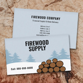 Firewood Supply & Home Delivery Visitekaartje