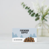 Firewood Supply & Home Delivery Visitekaartje (Staand voorkant)