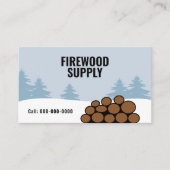 Firewood Supply & Home Delivery Visitekaartje (Voorkant)