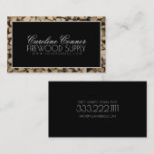 Firewood Supply Logs Black & White Bold Card Visitekaartje (Voorkant / Achterkant)