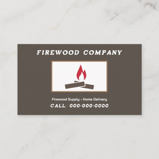 Firewood Supply Visitekaartje (Voorkant)
