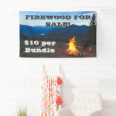 Firewood voor verkoop, bewerkingsprijs spandoek (Insitu)