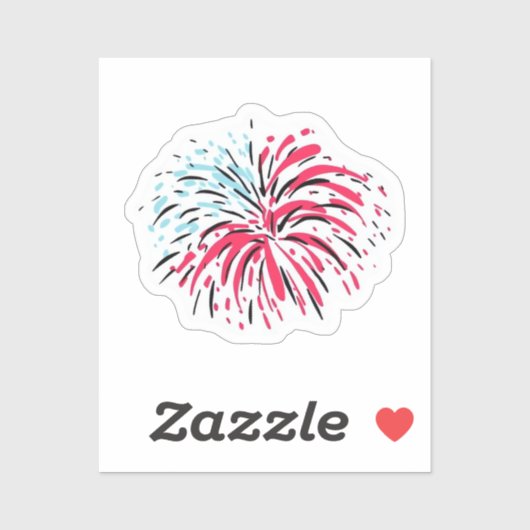 Firework Classic Sticker (Vel)