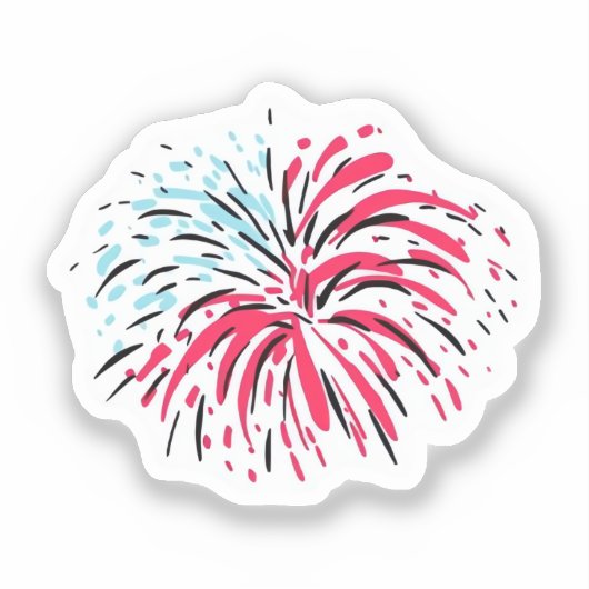 Firework Classic Sticker (Voorkant)