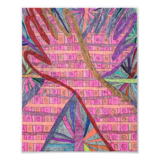 Firework Hands Print Foto Afdruk (Voorkant)