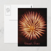 Fireworks1c-briefkaart - aangepast briefkaart (Voorkant / Achterkant)
