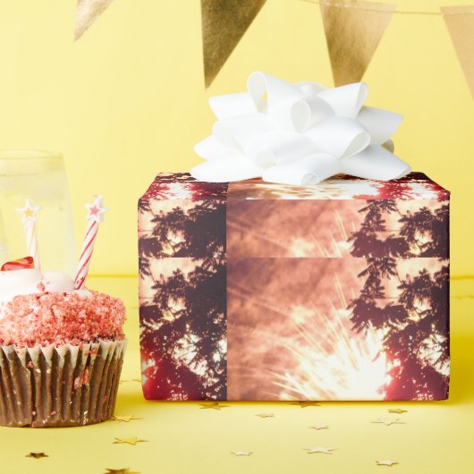 Fireworks 12 matte inpakpapier (Verjaardagsfeest)