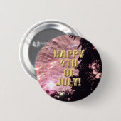 Fireworks 17 4th of July knop Ronde Button 5,7 Cm (Voorkant /achterkant)