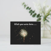 Fireworks 1 briefkaart (Staand voorkant)