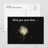 Fireworks 1 briefkaart (Voorkant / Achterkant)