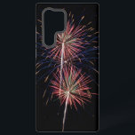 Fireworks 1 samsung galaxy hoesje<br><div class="desc">Verlicht je telefoon met rood,  wit en blauw vuurwerk.</div>