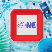 Fireworks 1st Birthday Paper Bord (Feest)