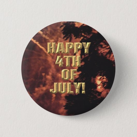 Fireworks 20 4th of July knop Ronde Button 5,7 Cm (Voorkant)