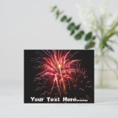 Fireworks 2 briefkaart (Staand voorkant)