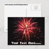 Fireworks 2 briefkaart (Voorkant / Achterkant)