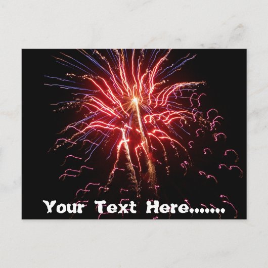 Fireworks 2 briefkaart (Voorkant)