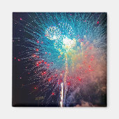 Fireworks 2 Inch Square Magnet (Voorkant)