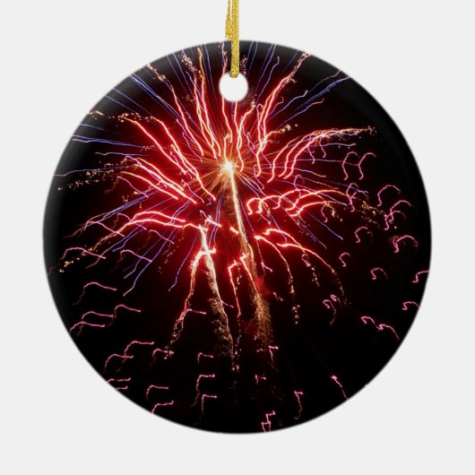 Fireworks 2 keramisch ornament (Achterkant)