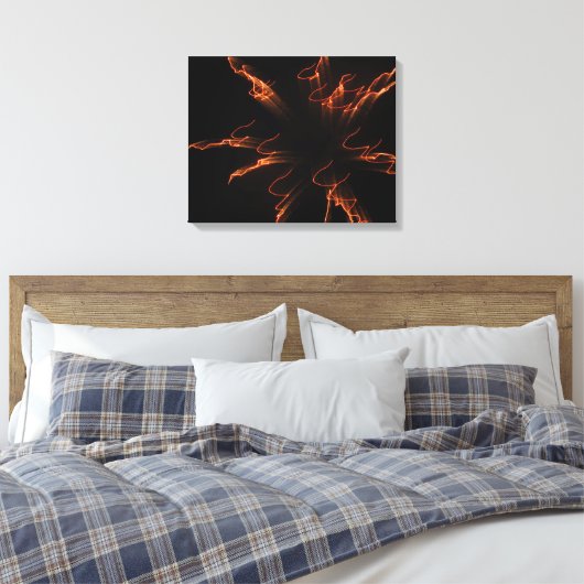 Fireworks 3 canvas afdruk (Insitu (Slaapkamer))