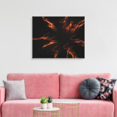 Fireworks 3 canvas afdruk (Insitu (Woonkamer))